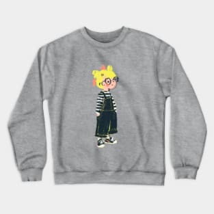 Overalls Girl Crewneck Sweatshirt